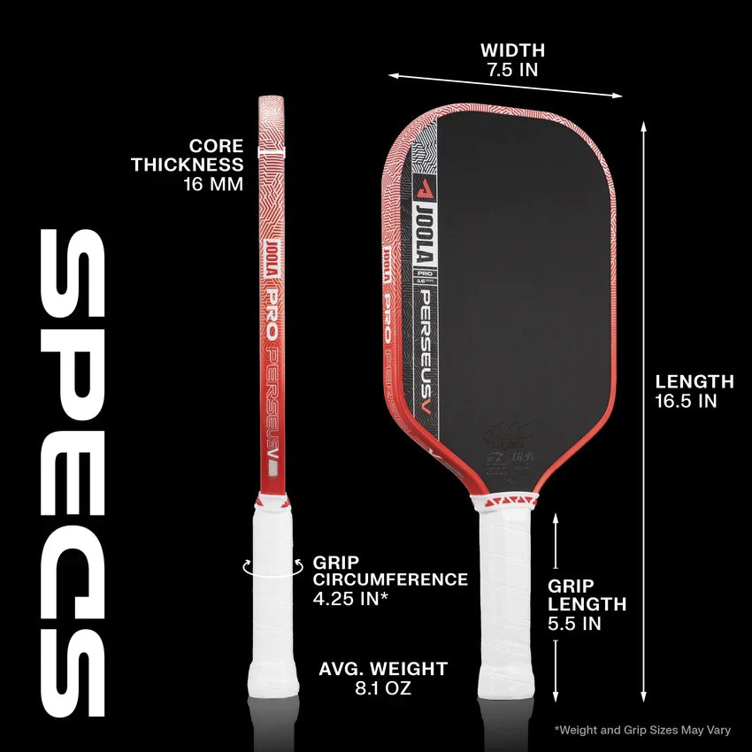 Perseus Pro V Pickleball Paddle 16mm